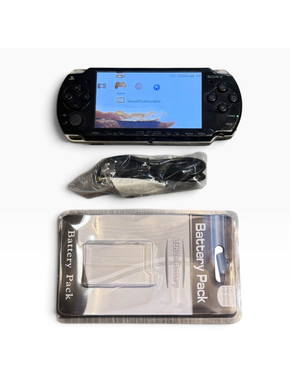 Sony PSP 2000 Handheld Gaming Console with Battery Pack and Charger Black
